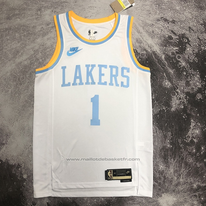 Maillot Los Angeles Lakers D'angelo Russell #1 Classic 2022-23 Blanc